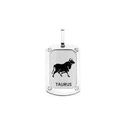 BALCANO - Taurus / Pendentif horoscope, polissage à haute brillance - signe du Taureau