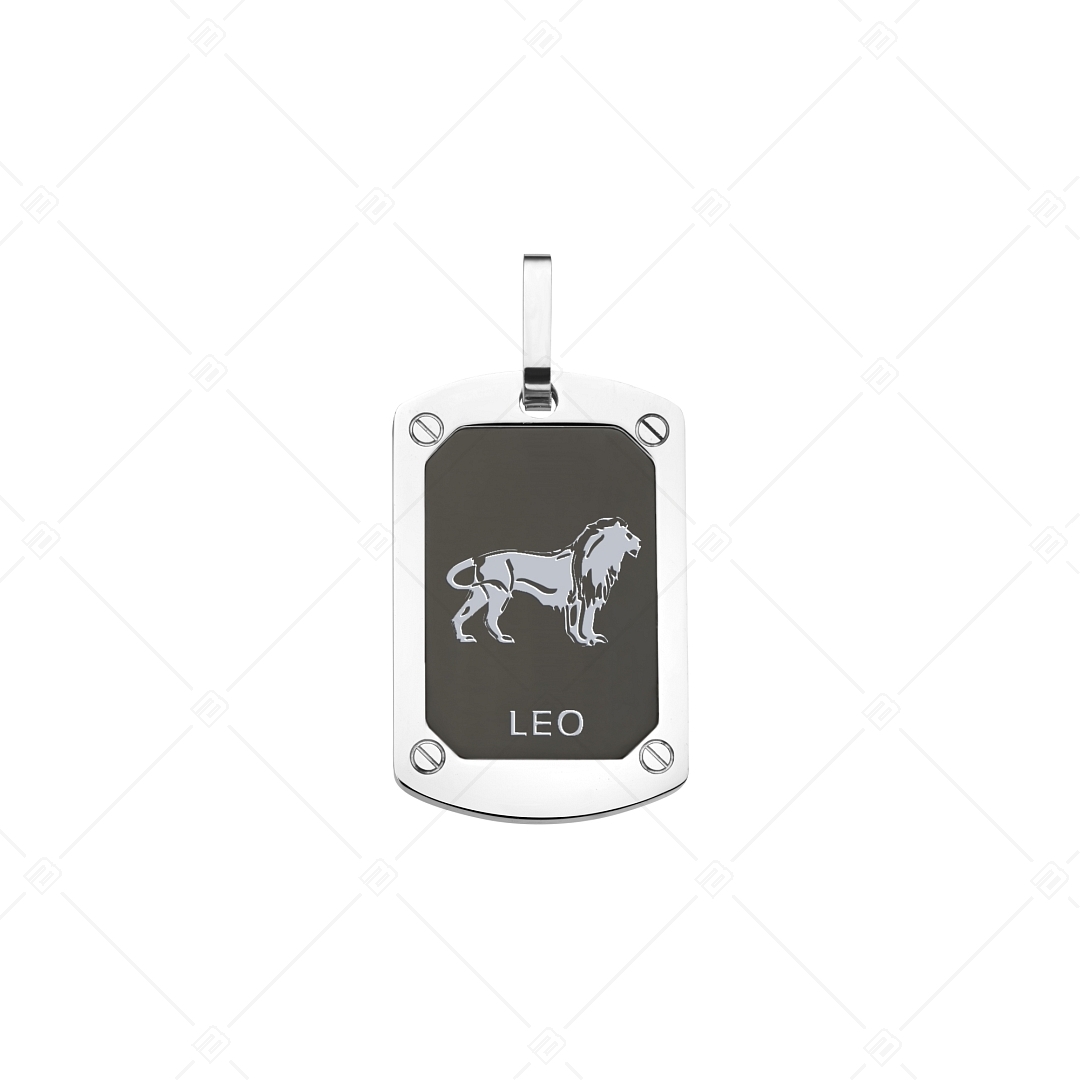 BALCANO - Leo / Horoskop Anhänger mit schwarzer PVD-Beschichtung - Löwe (242244BC11)