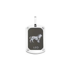 BALCANO - Leo / Horoskop Anhänger mit schwarzer PVD-Beschichtung - Löwe