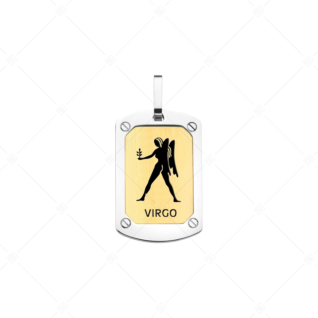 BALCANO - Virgo / Pendentif horoscope, plaqué or 18K - signe de la Vierge (242245BC88)