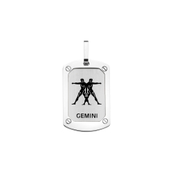 BALCANO - Gemini / Horoscope Pendant, High Polished - Gemini