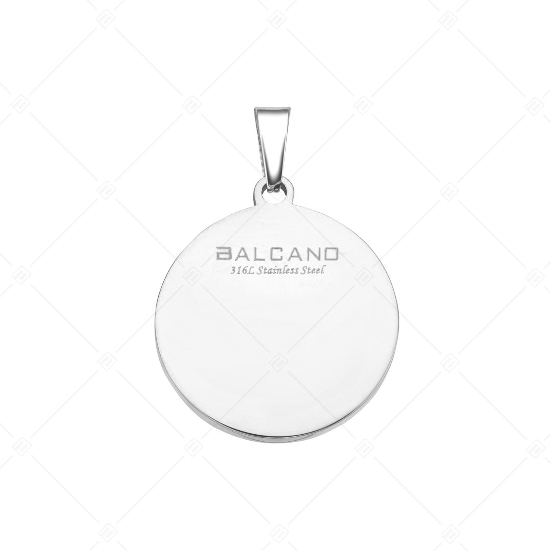 BALCANO - Compass / Pendentif boussole avec pierres de zirconium, avec hautement polie (242253BC97)