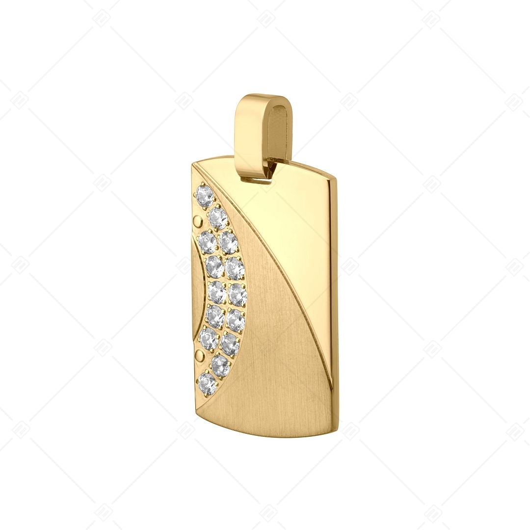 BALCANO - Sunny / Stainless Steel Pendant With Zirconia Gemstones, 18K Gold Plated (242255BC88)