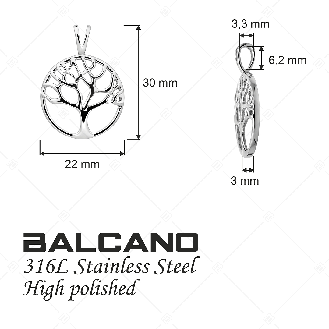 BALCANO - Lifetree / Pendentif arbre de vie, avec hautement polie (242256BC97)