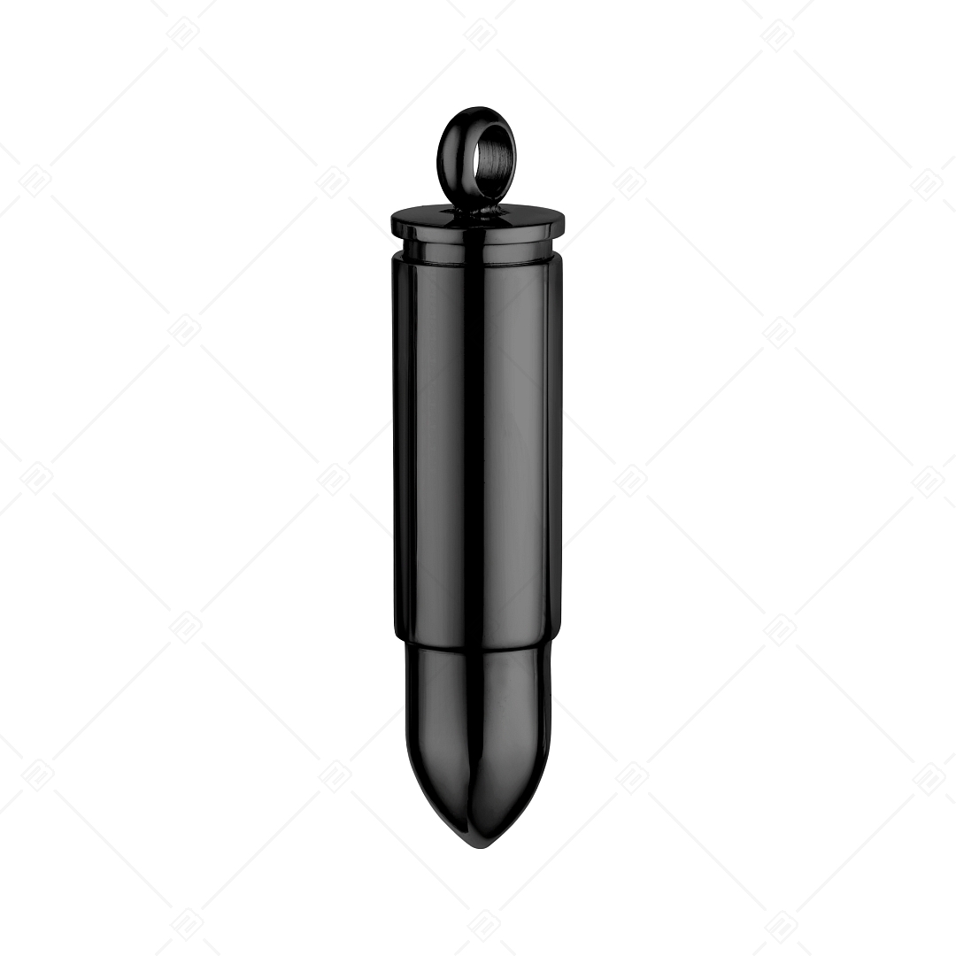 BALCANO - Bullet / Pendentif balle de pistolet, cartouche, plaqué PVD noir (242258BC11)