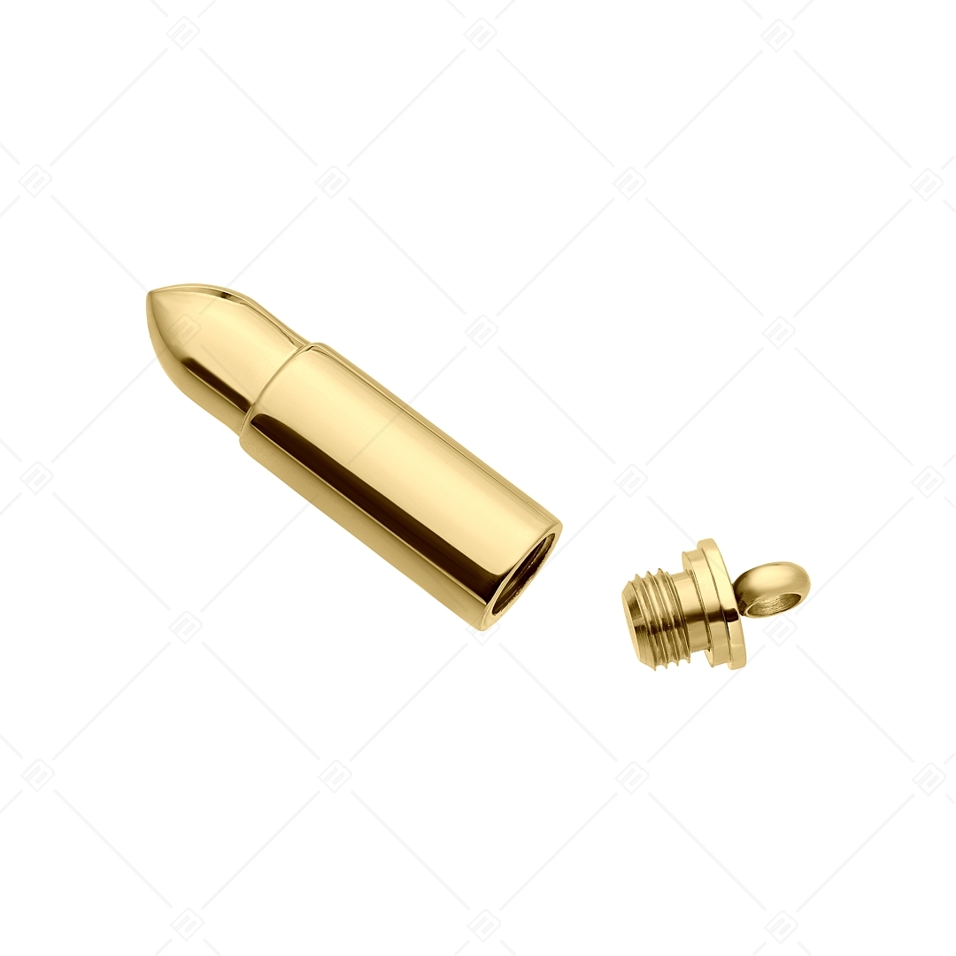 BALCANO - Bullet / Pistolenkugel, Patrone Anhänger mit 18K Gold Beschichtung (242258BC88)