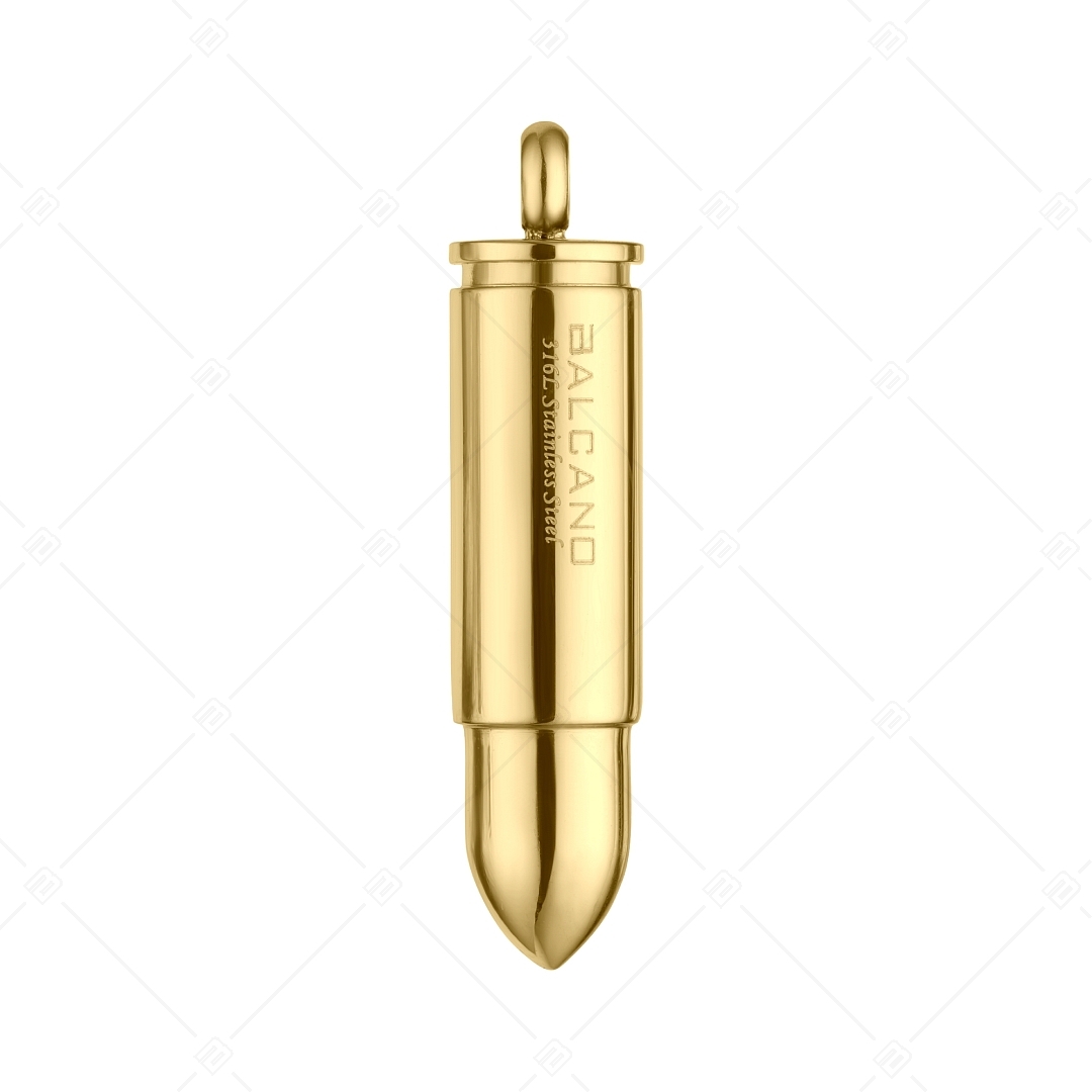 BALCANO - Bullet / Pendentif balle de pistolet, cartouche, plaqué or 18K (242258BC88)