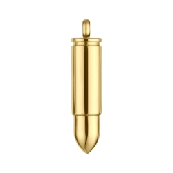 BALCANO - Bullet / Pistol Bullet, Cartridge Pendant, 18K Gold Plated