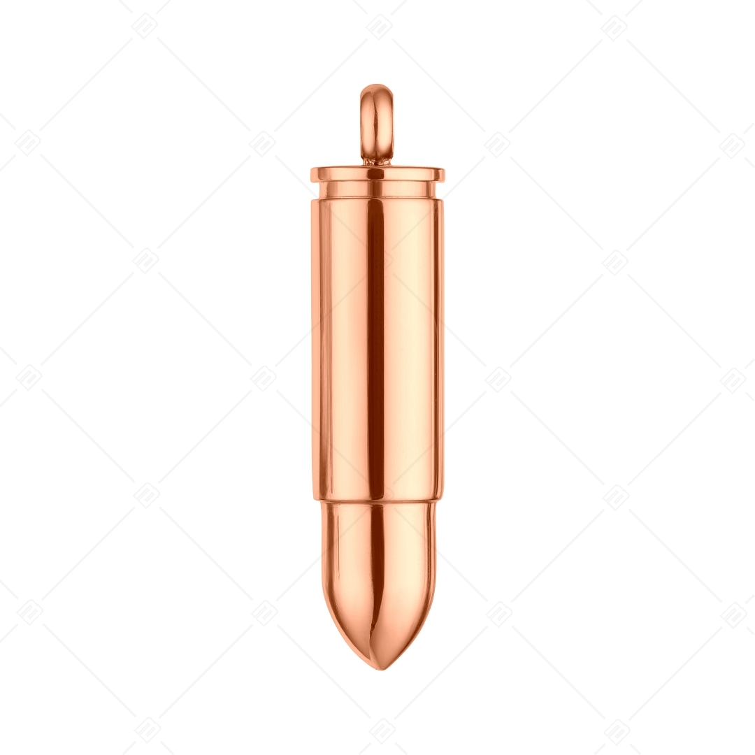 BALCANO - Bullet / Pendentif balle de pistolet, cartouche, plaqué or rose 18K (242258BC96)