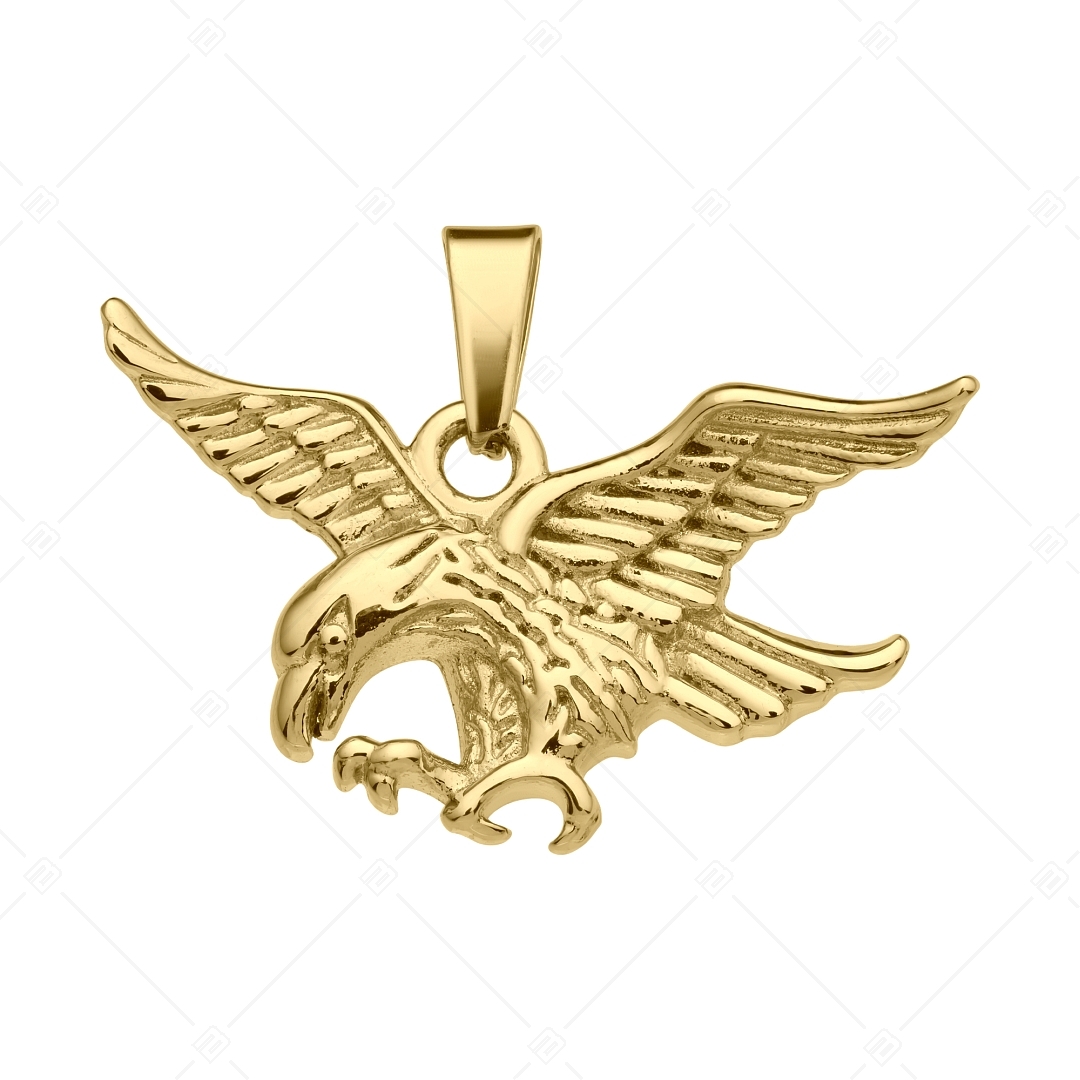 BALCANO - Eagle / Pendentif aigle en acier inoxydable, plaqué or 18K (242264BC88)