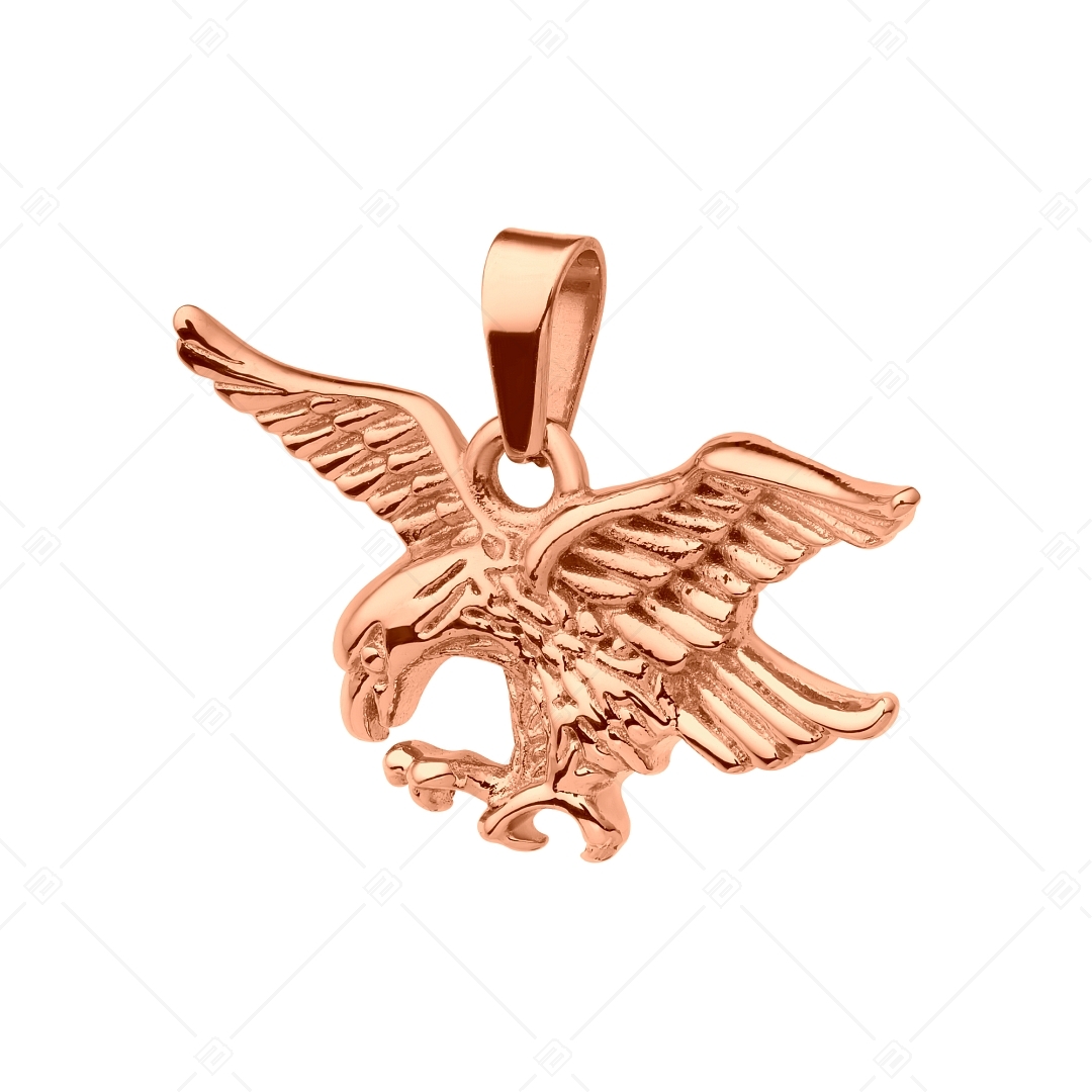 BALCANO - Eagle / Pendentif aigle en acier inoxydable, plaqué or rose 18K (242264BC96)