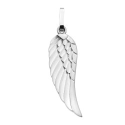 BALCANO - Angelo / Stainless Steel Angel Wing Pendant With Silk Luster Polish