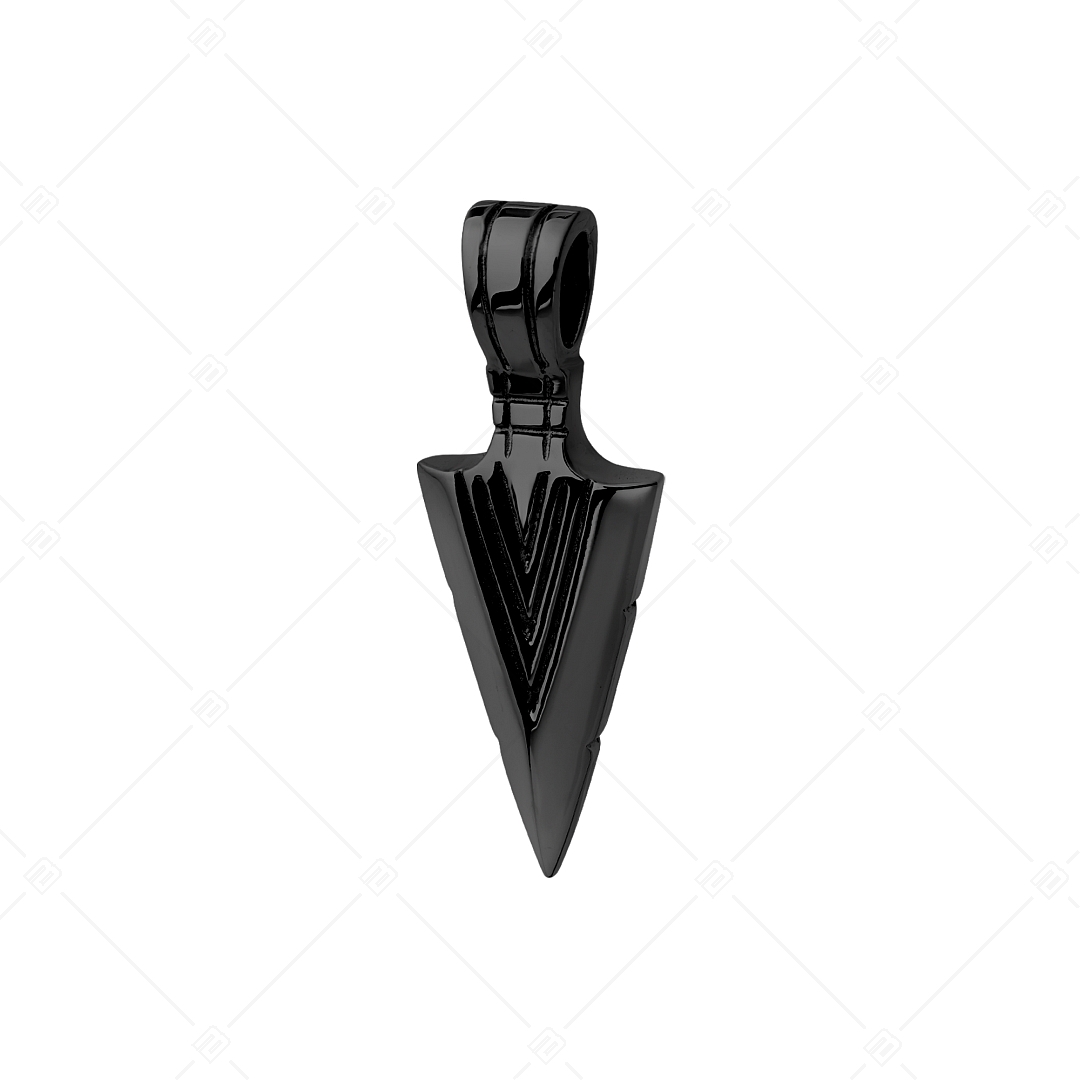 BALCANO - Arrow / Arrowhead Pendant With High Polish and Black PVD Plated (242267BC11)