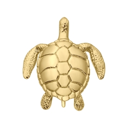 BALCANO - Turtle / Edelstahl Schildkröte Anhänger mit 18K Gold Beschichtung