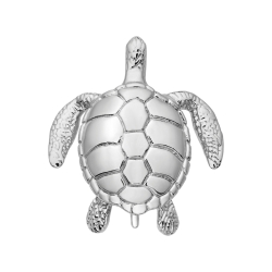 BALCANO - Turtle / Edelstahl Schildkröte Anhänger mit Hochglanzpolierung