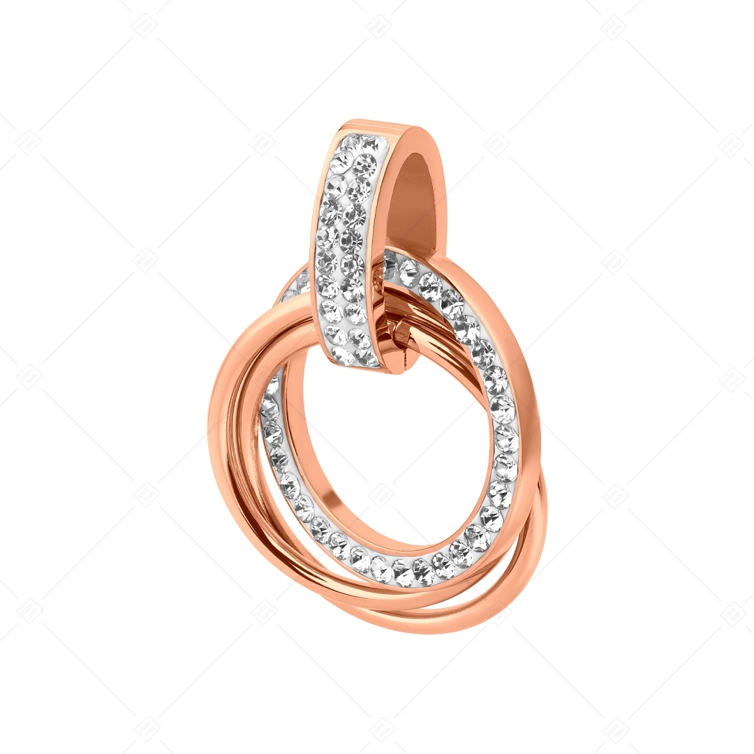 BALCANO - Christine / Unique Stainless Pendant With Crystals, 18K Rose Gold Plated (242279BC96)