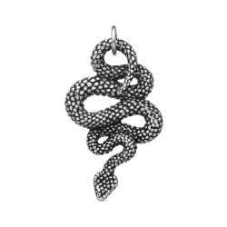 BALCANO - Serpent / Stainless Steel Snake Pendant, High Polished