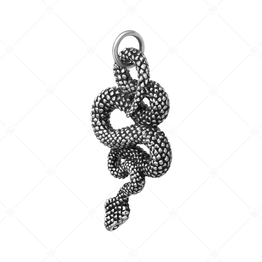 BALCANO - Serpent / Stainless Steel Snake Pendant, High Polished (242283BC97)