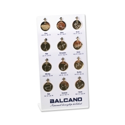 BALCANO - Zodiac / Sternzeichen Anhänger mit Zirkonia Edelsteinen - Paket der 12 Sternzeichen