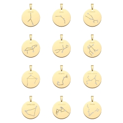 BALCANO - Zodiac / Sternzeichen Anhänger mit Zirkonia Edelsteinen - Paket der 12 Sternzeichen