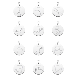 BALCANO - Zodiac / Sternzeichen Anhänger mit Zirkonia Edelsteinen - Paket der 12 Sternzeichen