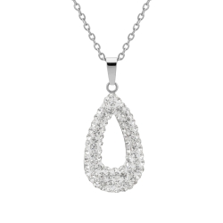 Crystal Dream - Goccia / Necklace with drop-shaped crystal pendant