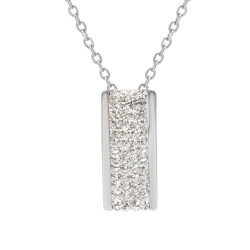 BALCANO - Giulia / Stainless Steel Necklace With Crystals, High Polished