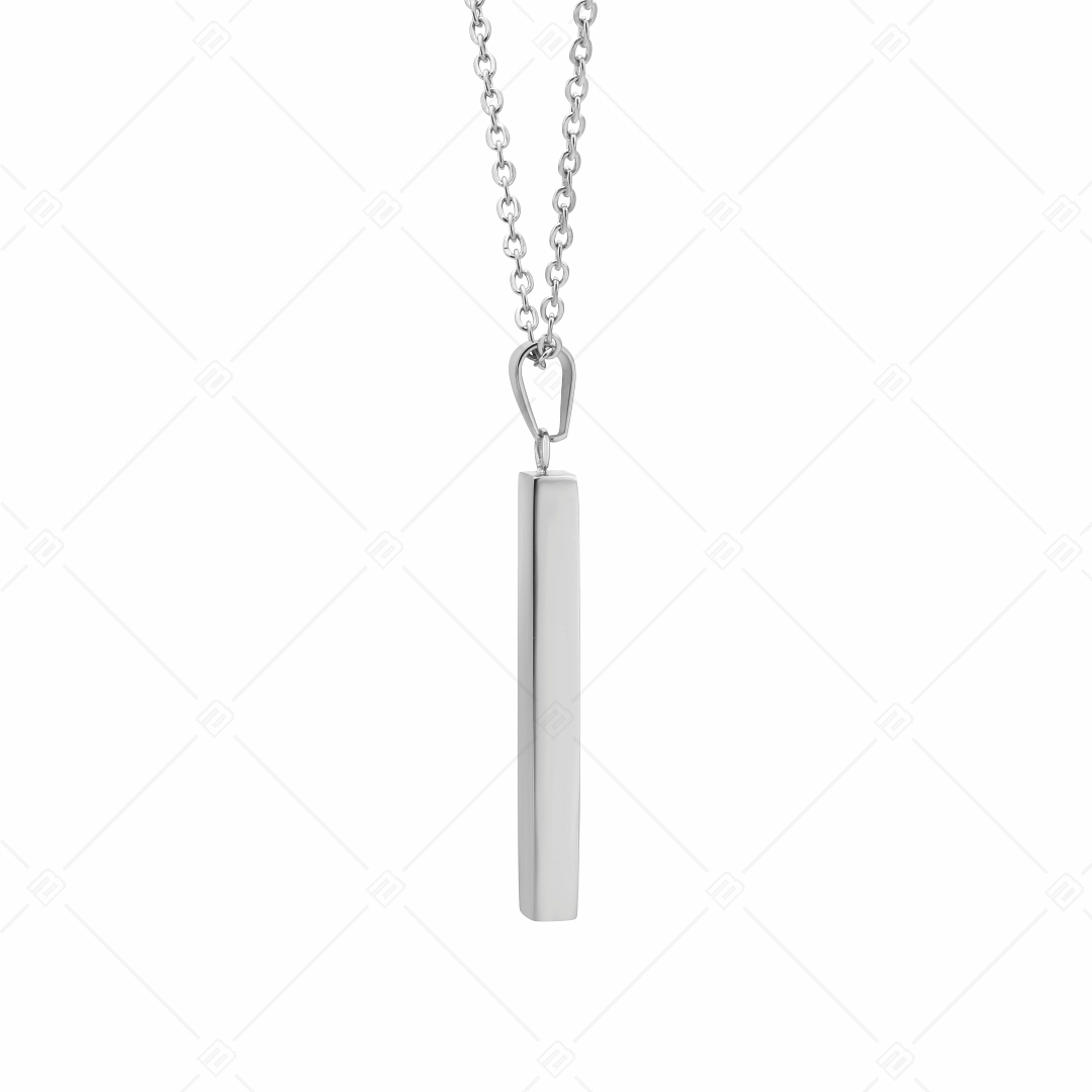 BALCANO - Bacchetta / Stainless Steel Necklace With Engravable Stick Pendant, High Polished (341116BC97)