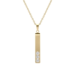 BALCANO - Bacchetta Cristallo / Necklace with zirconia gemstone stick pendant