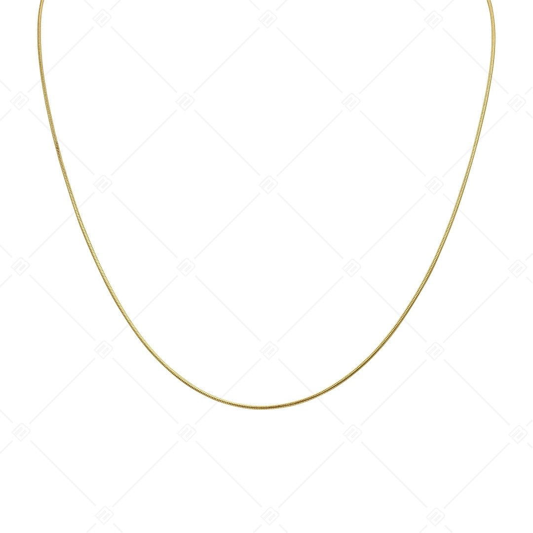 BALCANO - Snake / Stainless Steel Snake Chain, 18K Gold Plated - 1 mm (341210BC88)