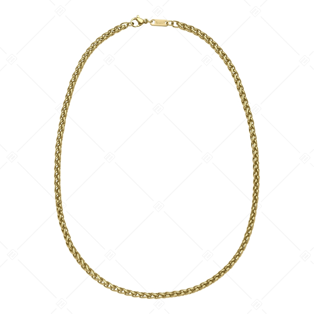 BALCANO - Braided Chain / Zopfkette, 18K vergoldung - 4 mm (341216BC88)