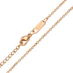 BALCANO - Cable Chain / Stainless Steel Cable Chain, 18K Rose Gold Plated - 1,5 mm