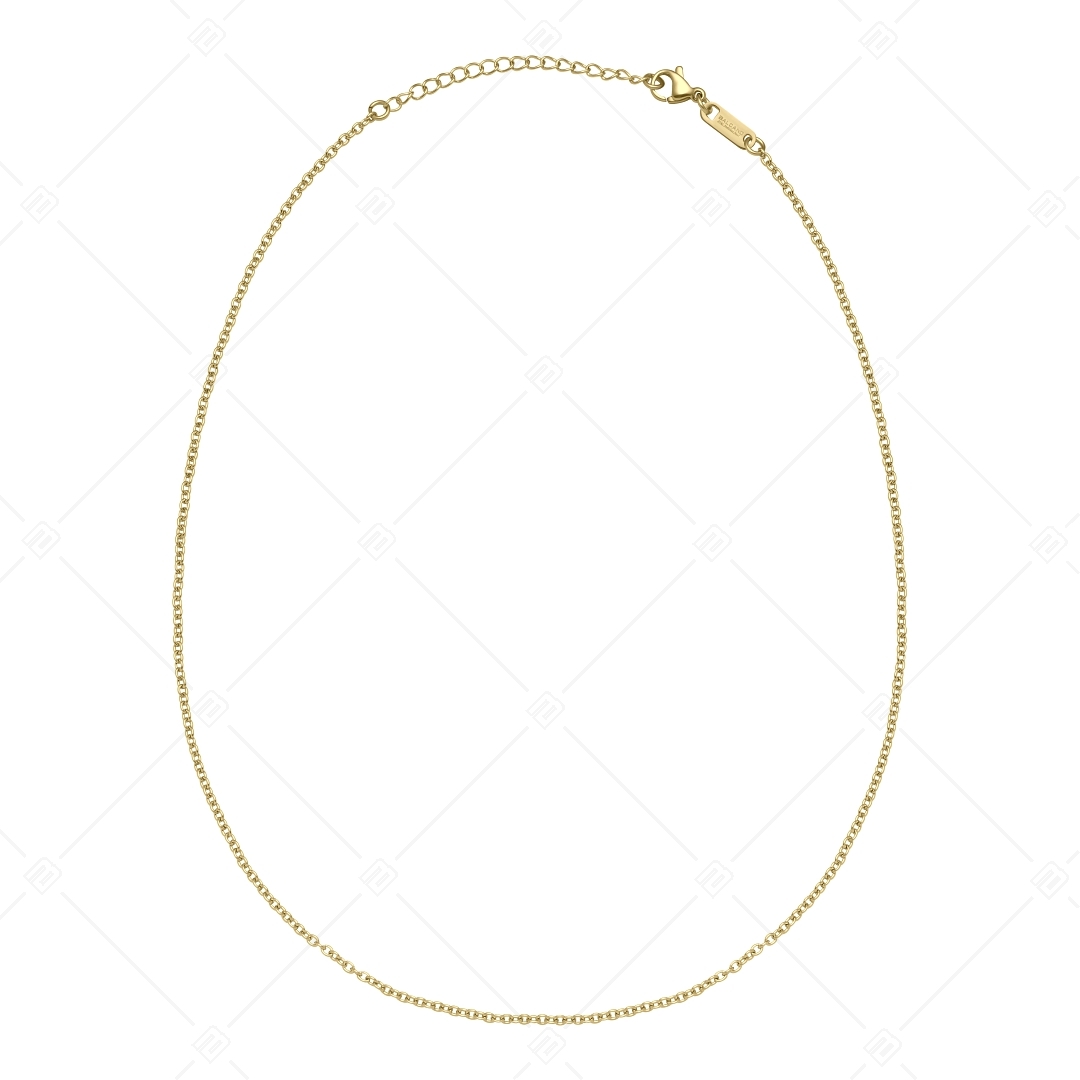 BALCANO - Cable Chain / Collier d'ancre plaqué or 18 K - 2 mm (341233BC88)