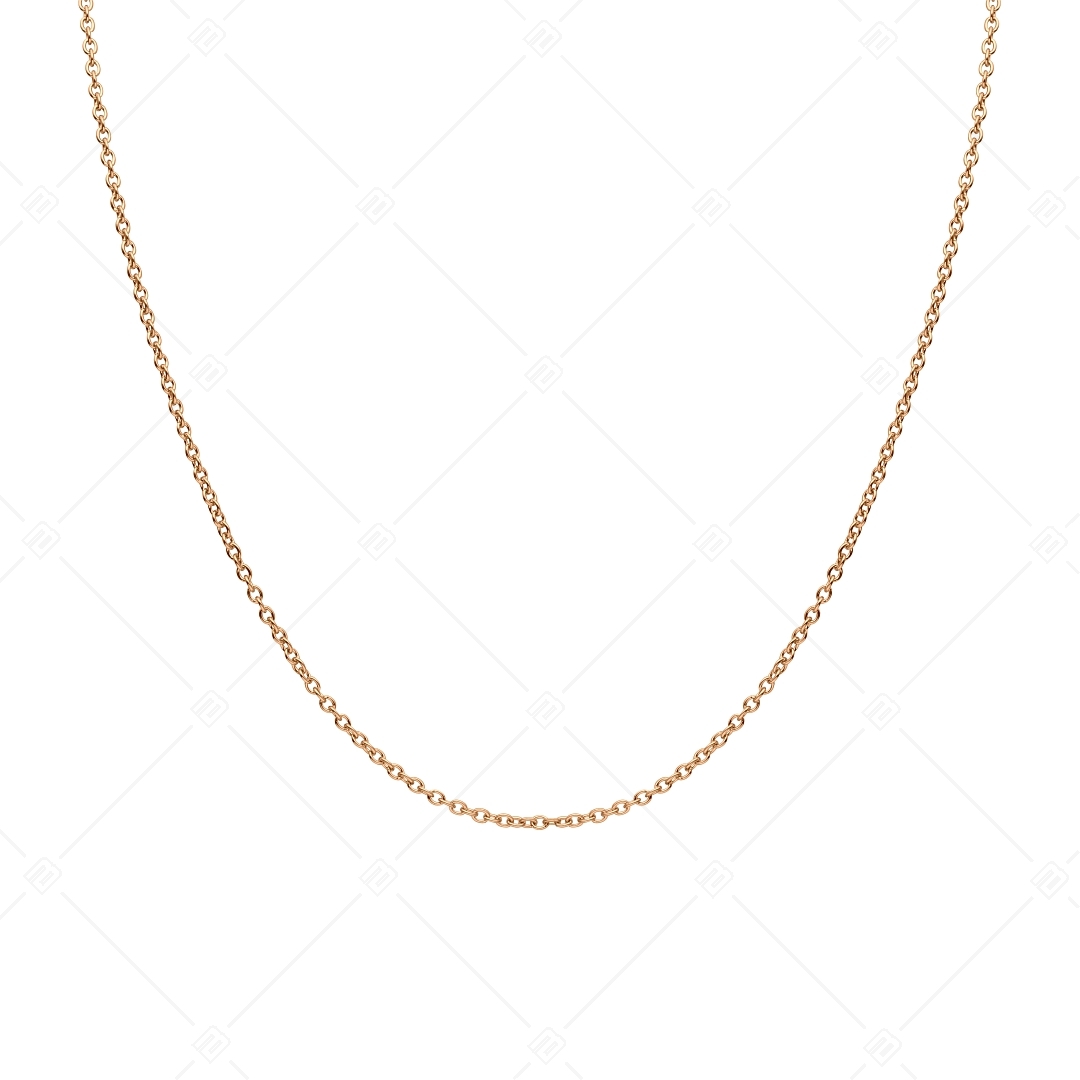 BALCANO - Cable Chain / Stainless Steel Cable Chain, 18K Rose Gold Plated - 2 mm (341233BC96)
