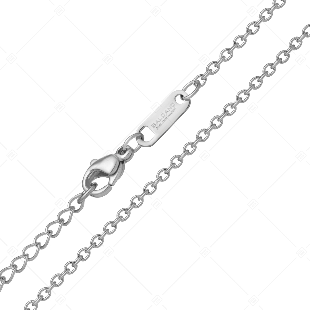 BALCANO - Cable Chain / Collier d'ancre en acier inoxydable avec hautement polie - 2 mm (341233BC97)