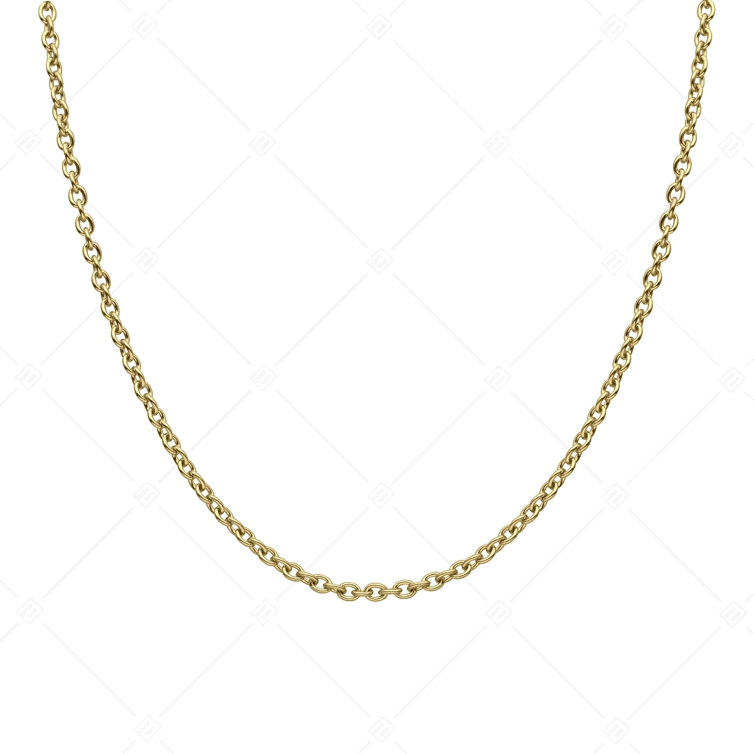 BALCANO - Cable Chain / Stainless Steel Cable Chain, 18K Gold Plated - 3 mm (341235BC88)