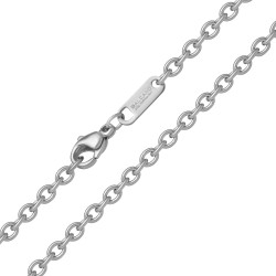 BALCANO - Cable Chain / Collier d'ancre avec polissage à haute brillance - 3 mm