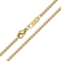 BALCANO - Rounded Venetian Chain, 18K gold plated - 2 mm