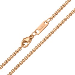 BALCANO - Rounded Venetian Chain, 18K rose gold plated - 2 mm