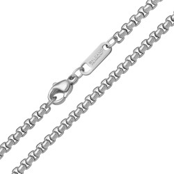 BALCANO - Rounded Venetian / Abgerundete venezianische Würfel-Halskette mit hochglanzpolitur - 3 mm