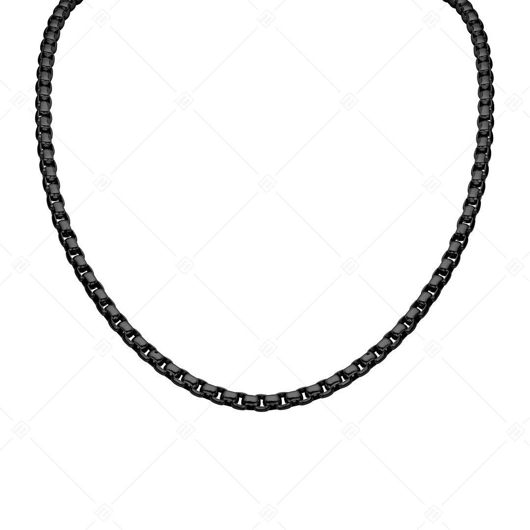 BALCANO - Round Venetian / Stainless Steel Round Venetian Chain, Black PVD Plated - 5 mm (341247BC11)