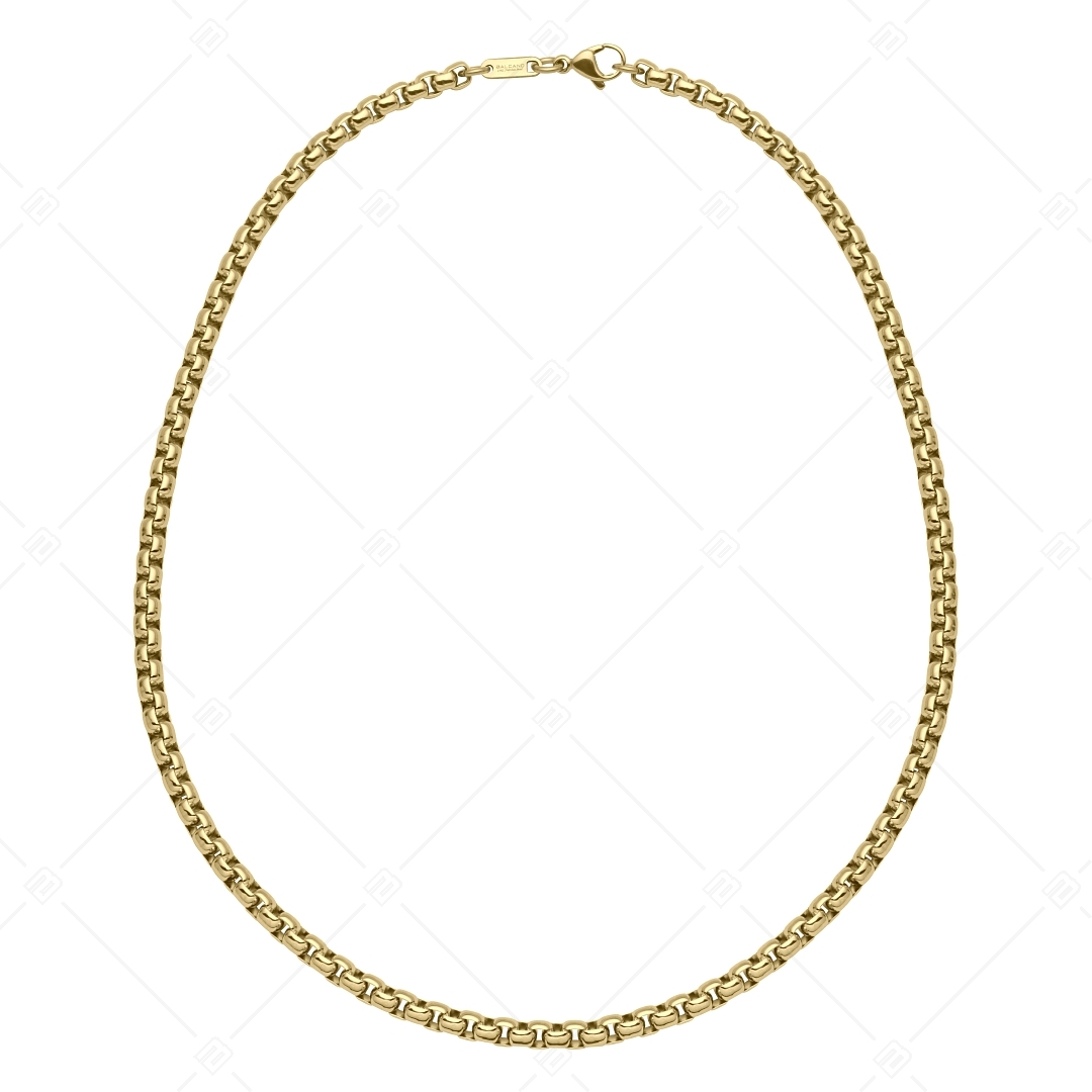 BALCANO - Round Venetian / Stainless Steel Round Venetian Chain, 18K Gold Plated - 5 mm (341247BC88)