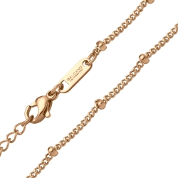 BALCANO - Saturn Chain / Collier Pancer - maillons à baies plaqué or rose 18K - 2 mm