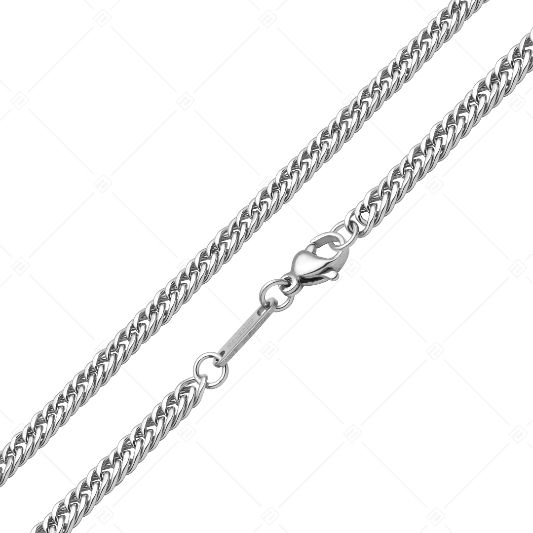 BALCANO - Double Curb / Stainless Steel Double Curb Chain, High Polished - 4 mm (341287BC97)