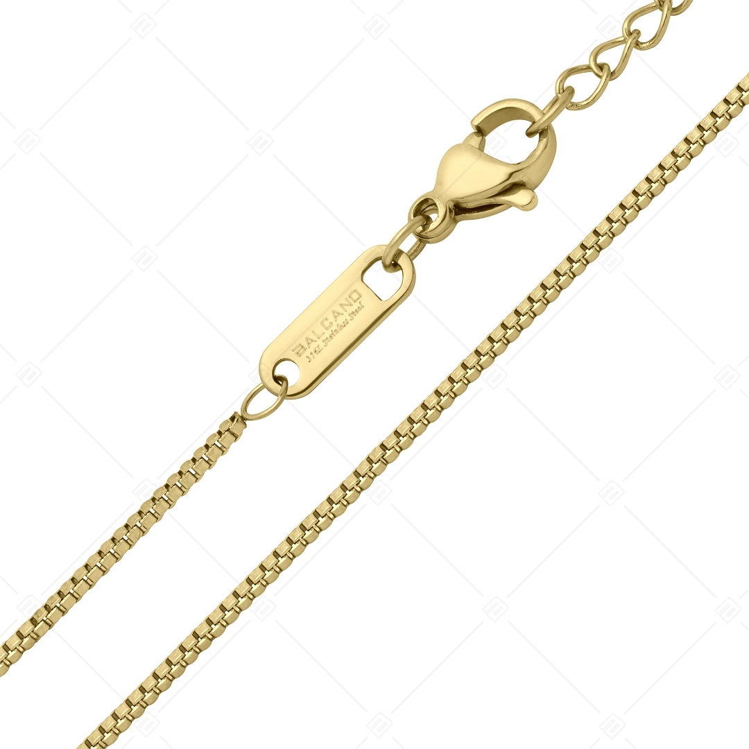 BALCANO - Venetian / Venezianische Würfel-Halskette mit 18K vergoldet - 1,2 mm (341291BC88)