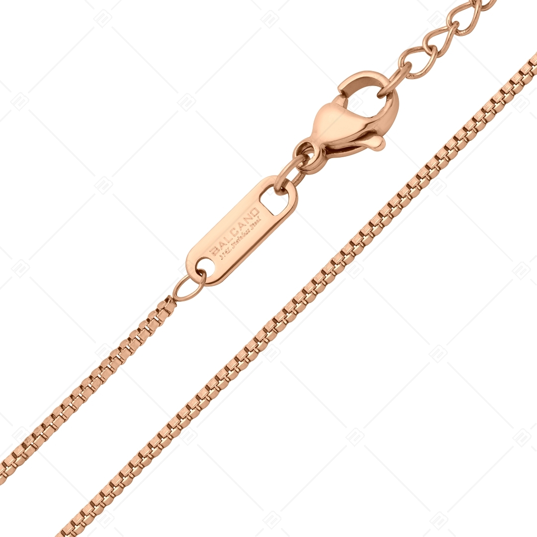 BALCANO - Venetian / Stainless Steel Venetian Chain, 18K Rose Gold Plated - 1,2 mm (341291BC96)