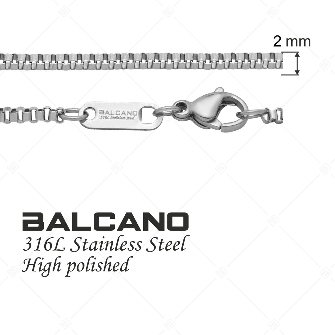 BALCANO - Venetian / Stainless Steel Venetian Chain, High Polished - 2 mm (341293BC97)
