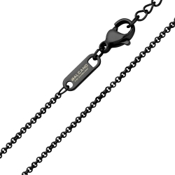 BALCANO - Belcher / Stainless Steel Belcher Chain, Black PVD Plated - 1,5 mm