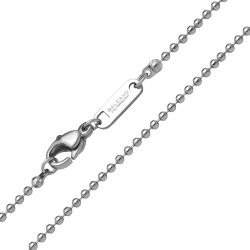 BALCANO - Ball Chain / Edelstahl Kugelkette mit Spiegelglazpolierung - 1,5 mm