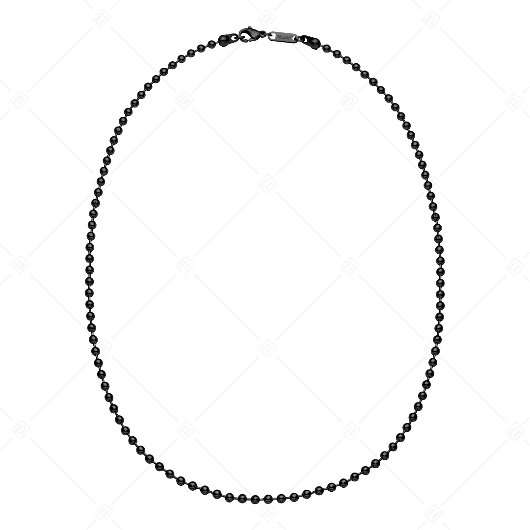 BALCANO - Ball Chain / Stainless Steel Ball Chain, Black PVD Plated - 3 mm (341315BC11)